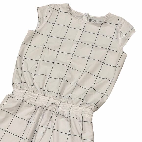 Albion Going Places Dress In White Windowpane - Picture 6 of 7